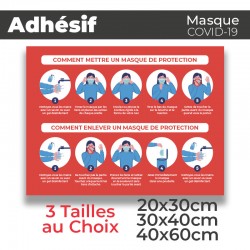 Adhesif- Covid-19_Masque de Protection