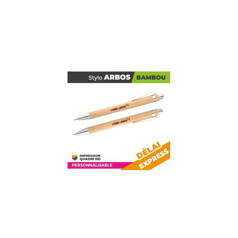 Stylo Personnalisé en Bambou - ARBOS