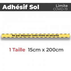 Adhesif de Sol - Covid-19_Limite de protection