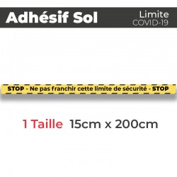 Adhesif de Sol - Covid-19_Limite de protection