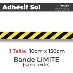 Adhesif de Sol - Covid-19_Bande de Limite de protection